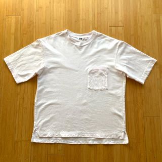 ユニクロ(UNIQLO)のメンズ　ユニクロTシャツ薄ピンク(Tシャツ/カットソー(半袖/袖なし))