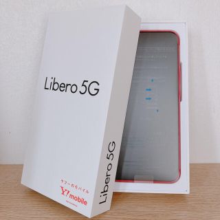 ゼットティーイー(ZTE)のLibero5G レッド 新品未使用 SIMロック解除済み(スマートフォン本体)