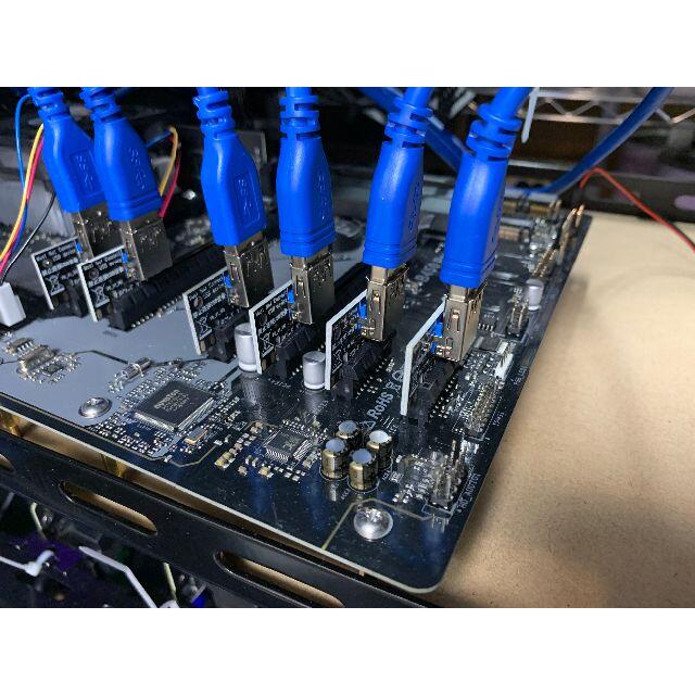 10点PCI-E ライザーカード (PCIe x1 to x16) マイニング用 6
