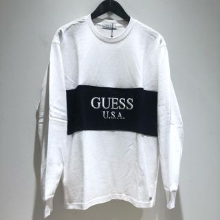 ゲス(GUESS)のGUESSGREENLABEL Sサイズ WHITE ロングT 新品未使用です！(Tシャツ/カットソー(七分/長袖))