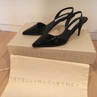 ステラマッカートニー(Stella McCartney)の破格出品☆定価8万円 ステラマッカートニー ブラックエナメルパンプスヒール35(ハイヒール/パンプス)