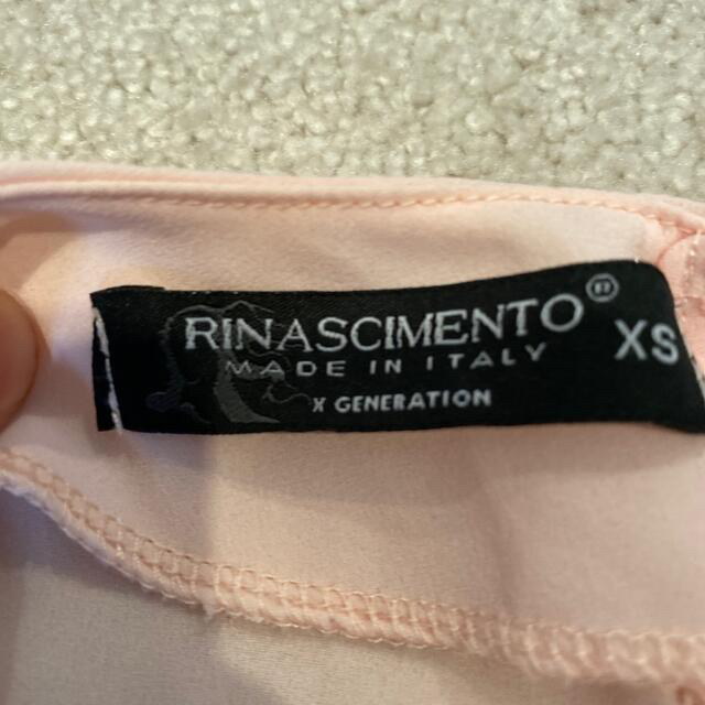 RINASCIMENTO(リナシメント)のrina scimento ブラウス　ピンク　リナシメント レディースのトップス(シャツ/ブラウス(半袖/袖なし))の商品写真