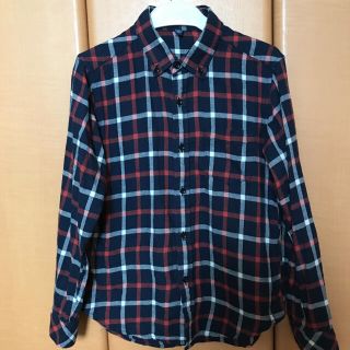 ユニクロ(UNIQLO)のユニクロ　キッズ　チェックシャツ ネルシャツ(ブラウス)