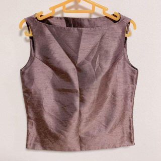 レディース トップス ベスト ブラウン M(ベスト/ジレ)
