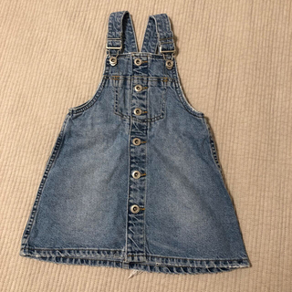 ザラキッズ(ZARA KIDS)のZARA デニムジャンパースカート(ワンピース)