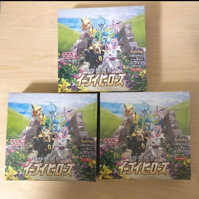 ポケモン(ポケモン)のイーブイヒーローズ　3BOX シュリンク付 エンタメ/ホビーのトレーディングカード(Box/デッキ/パック)の商品写真
