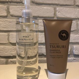 ムジルシリョウヒン(MUJI (無印良品))の無印良品　マイルドクレンジングオイル400ml Tsururiのセット(クレンジング/メイク落とし)