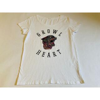 ジーユー(GU)のGROWL HEART/プリント/Tシャツ/レディース/SIZE：L(Tシャツ(半袖/袖なし))