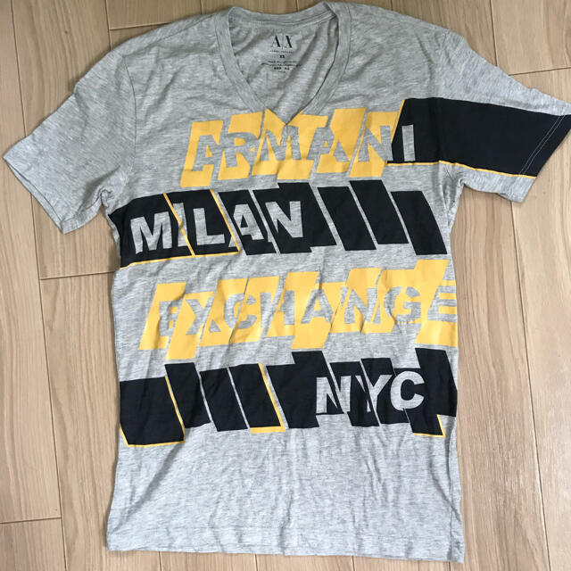 ARMANI EXCHANGE(アルマーニエクスチェンジ)のARMANI EXCHANGE　半袖vネック　xsサイズ メンズのトップス(Tシャツ/カットソー(半袖/袖なし))の商品写真