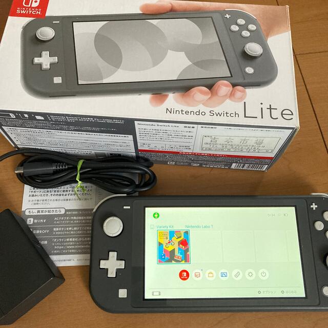 Nintendo Switch Liteブラック本体セット　動作確認済