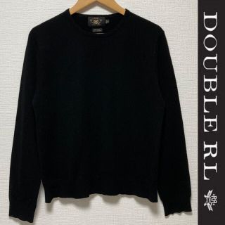 ダブルアールエル(RRL)のダブルアールエル　ニット　カシミヤ　RRL　ウール　黒　ラルフ　セーター　希少(ニット/セーター)