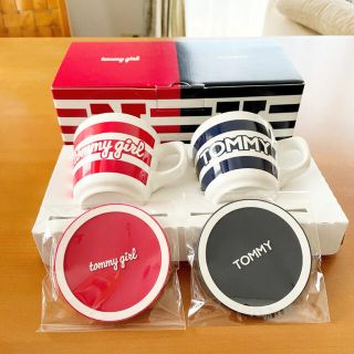 トミー(TOMMY)のTOMMY & tommy girl マグカップセット（コースター付）(グラス/カップ)