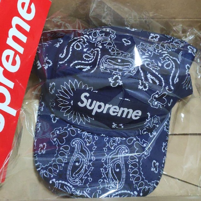 Supreme Bandana Camp Cap Navy