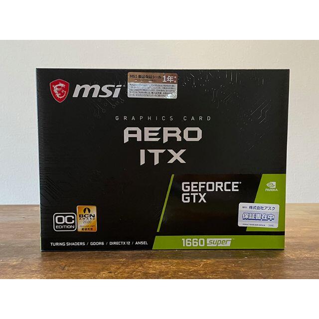 PC/タブレット【新品・未開封】GeForce GTX 1660 SUPER AERO ITX