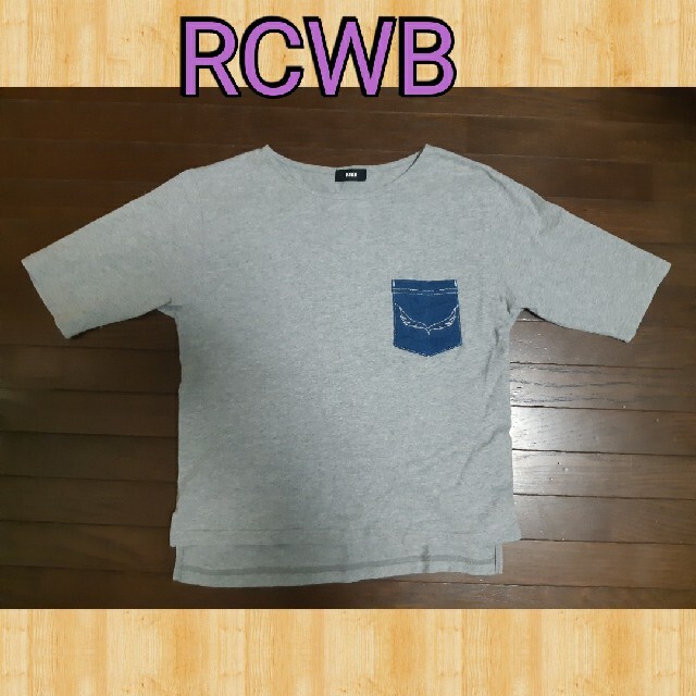 RODEO CROWNS WIDE BOWL(ロデオクラウンズワイドボウル)のRCWB 五分袖 Tシャツ レディースのトップス(Tシャツ(半袖/袖なし))の商品写真