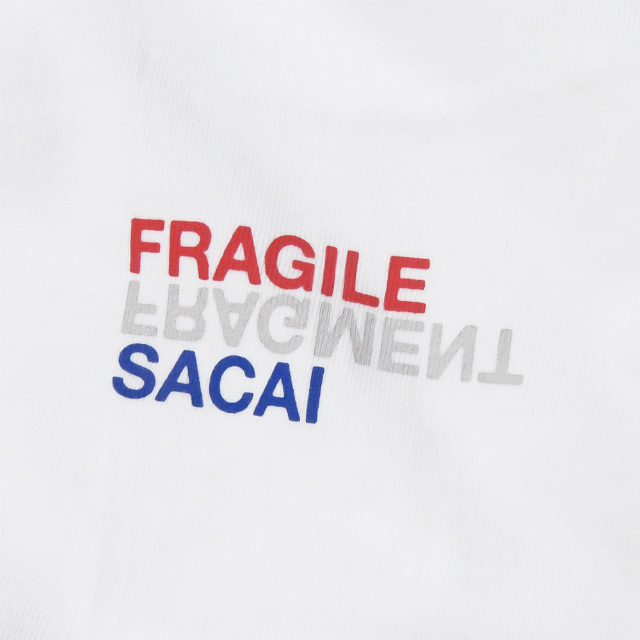 sacai x FRAGMENT DESIGN 19SS FRAGILＴシャツ