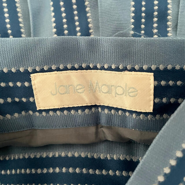 JaneMarple(ジェーンマープル)のDot stripe Jacquard salopette skirt レディースのワンピース(ひざ丈ワンピース)の商品写真