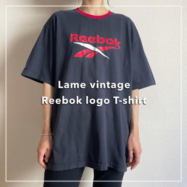 Reebok(リーボック)の90s 古着 リーボック リンガーTシャツ ベクターロゴ ビンテージ メンズのトップス(Tシャツ/カットソー(半袖/袖なし))の商品写真