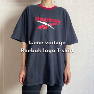 リーボック(Reebok)の90s 古着 リーボック リンガーTシャツ ベクターロゴ ビンテージ(Tシャツ/カットソー(半袖/袖なし))