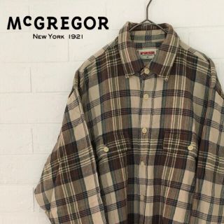 マックレガー(McGREGOR)のMcGREGOR メンズ シャツ M 古着 トップス 夏 長袖 服 レディース(シャツ)