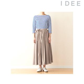 イデー(IDEE)のＩＤＥＥ  POOL  いろいろの服 巻きギャザーエプロン  ミディアムグレー(ロングスカート)