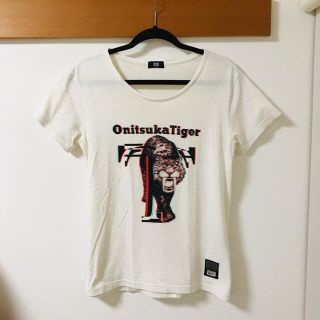 オニツカタイガー(Onitsuka Tiger)の【美品】Onitsuka Tiger(オニツカタイガー)★半袖Tシャツ★白S★(Tシャツ/カットソー(半袖/袖なし))