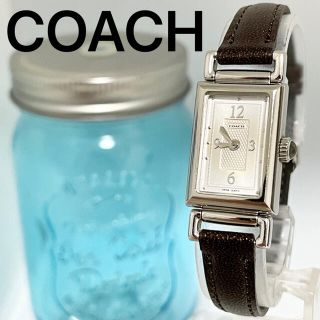 コーチ(COACH)の12 COACH コーチ時計　レディース腕時計　細め　人気　スクエア　ホワイト(腕時計)