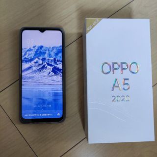 ラクテン(Rakuten)のOPPO a5 2020 グリーン 付属品完備 日浅い(スマートフォン本体)