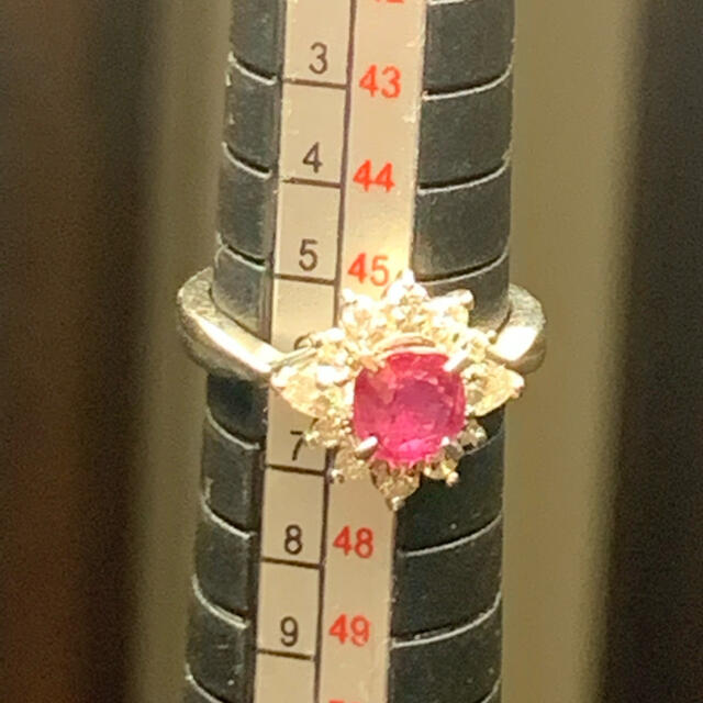 1ct❗️ルビー&ダイヤ　リング レディースのアクセサリー(リング(指輪))の商品写真