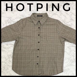 ホッピン(HOTPING)の【最終値下げ】HOTPING 韓国ファッション　レディースチェックシャツ(シャツ/ブラウス(長袖/七分))