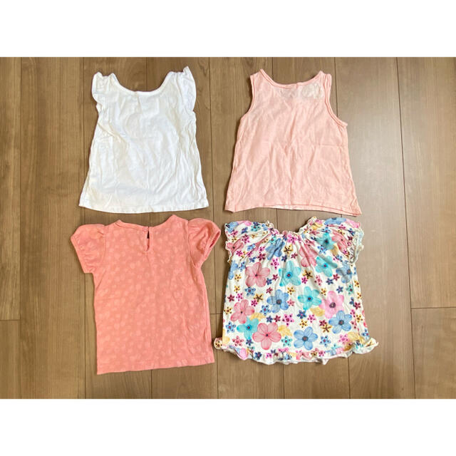 女の子　トップス４枚セット キッズ/ベビー/マタニティのキッズ服女の子用(90cm~)(Tシャツ/カットソー)の商品写真