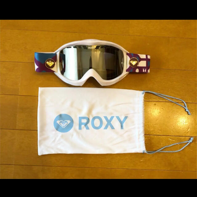 Roxy(ロキシー)のroxy スノーゴーグル　美品 スポーツ/アウトドアのスノーボード(ウエア/装備)の商品写真