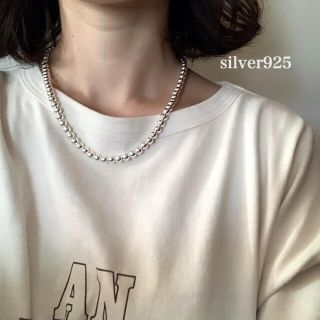 ビューティアンドユースユナイテッドアローズ(BEAUTY&YOUTH UNITED ARROWS)のsilver925  ナバホパール　ボールチェーンネックレス(ネックレス)