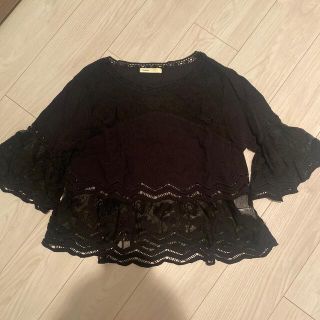 ザラ(ZARA)のインポート♡レーストップス(カットソー(半袖/袖なし))