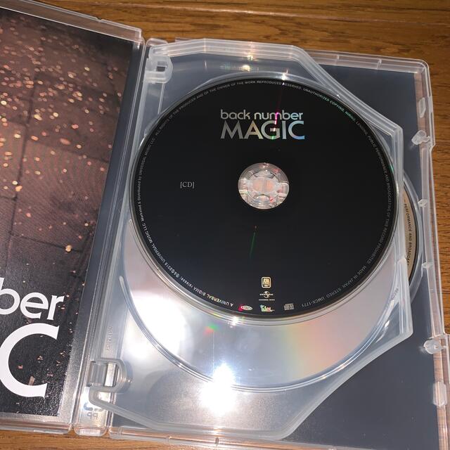 BACK NUMBER(バックナンバー)のMAGIC（初回限定盤A DVD） エンタメ/ホビーのCD(ポップス/ロック(邦楽))の商品写真