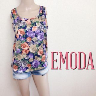 エモダ(EMODA)の爆かわ♪エモダ バックジップ ローズノースリーブ♡ダチュラ ムルーア(Tシャツ(半袖/袖なし))