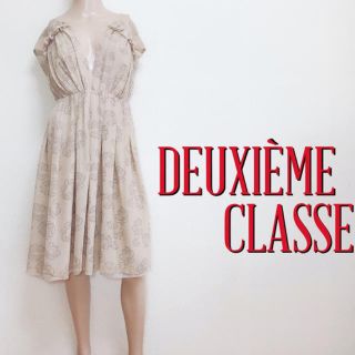 ドゥーズィエムクラス(DEUXIEME CLASSE)の完売品♪ドゥーズィエムクラス 総シルク デザインワンピース♡アパルトモン イエナ(ひざ丈ワンピース)