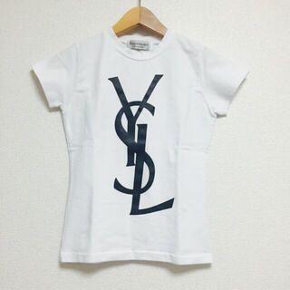 イブサンローラン(Yves Saint Laurent Beaute) ロゴTシャツ（ホワイト ...