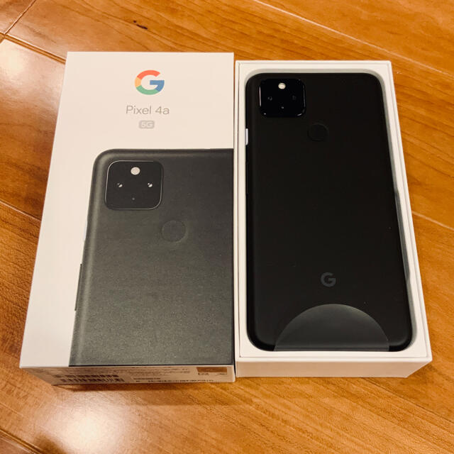 Google Pixel(グーグルピクセル)のGoogle Pixel 4a(5G)JustBlack128GB SIMフリー スマホ/家電/カメラのスマートフォン/携帯電話(スマートフォン本体)の商品写真