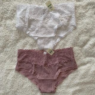 アメリカンイーグル(American Eagle)のAerie レースチーキー2枚セット(ショーツ)