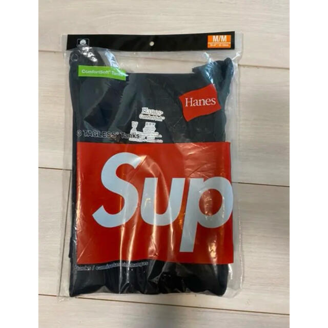 Supreme Hanes Tank Tops (3 Pack) 黒色 XL