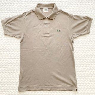 ラコステ(LACOSTE)のラコステ　ポロシャツ　ベージュ　サイズ2 日本製　ファブリカ(ポロシャツ)