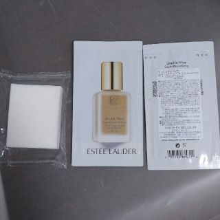 エスティローダー(Estee Lauder)の【未使用品】エスティーローダー　ダブルウェアファンデーション　スポンジ付サンプル(サンプル/トライアルキット)