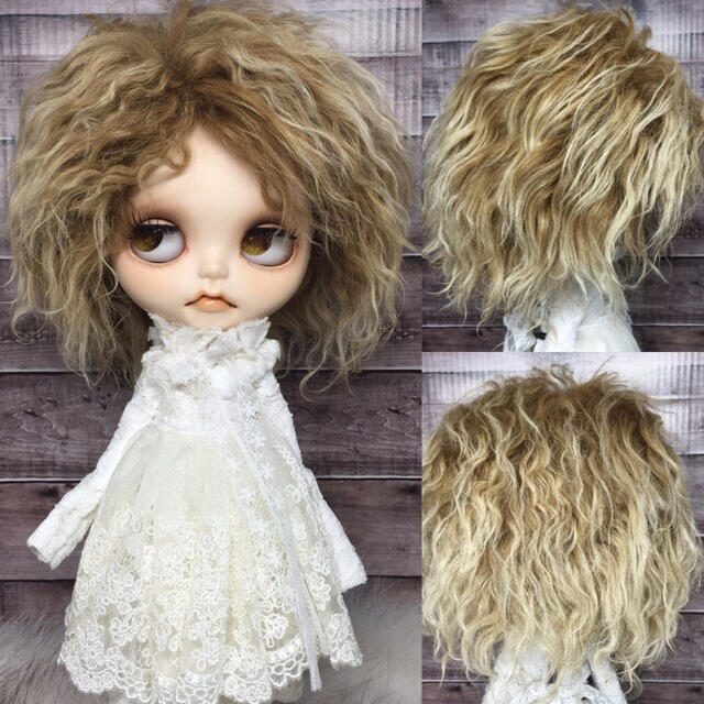 blythe _w-340ゴールドモカブラウン✨トスカナラムフルスキンウィッグ