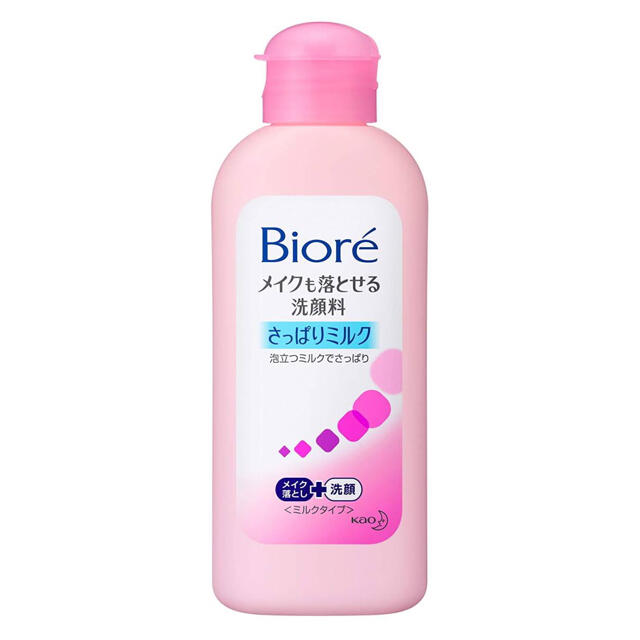 Biore(ビオレ)のBiore◆メイクも落とせる洗顔料 さっぱりミルク コスメ/美容のスキンケア/基礎化粧品(洗顔料)の商品写真