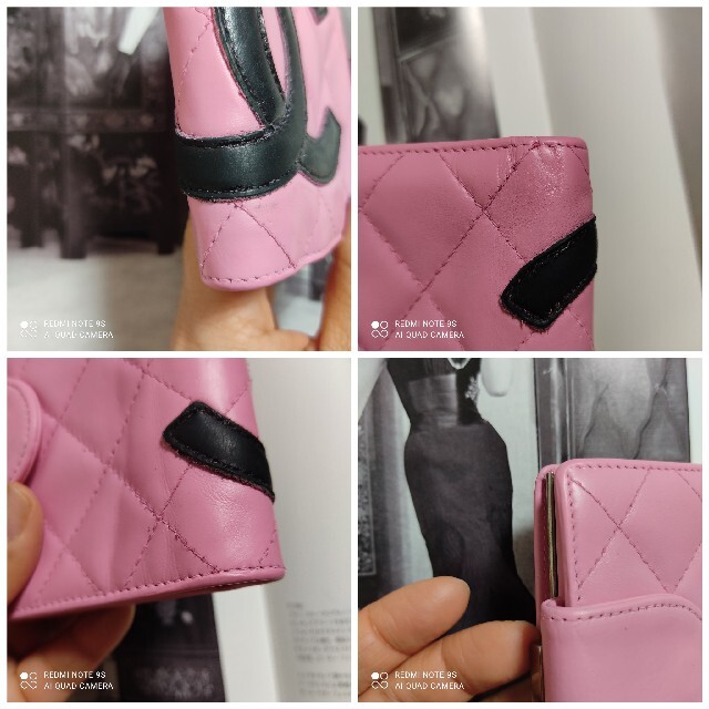 CHANEL(シャネル)の10万円（新品時の参考価格）シャネル　廃盤カンボンライン　折財布♡ レディースのファッション小物(パスケース/IDカードホルダー)の商品写真
