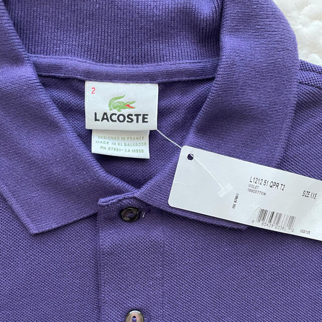 LACOSTE(ラコステ)の【新品】ラコステ　ポロシャツ 5191L パープル　L1212 エルサルバドル メンズのトップス(ポロシャツ)の商品写真