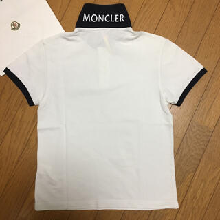モンクレール(MONCLER)の【美品】モンクレール ポロシャツ S  ホワイト(ポロシャツ)