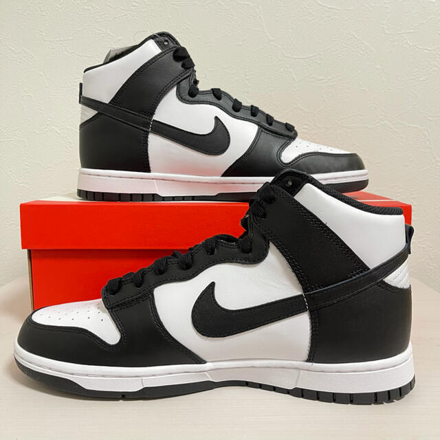 28.0 NIKE DUNK HIGH BLACK AND WHITE パンダ