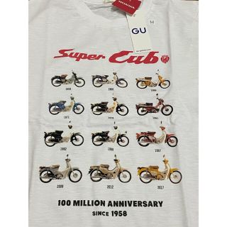 ジーユー(GU)の新品 スーパーカブ Tシャツ メンズ Mサイズ GU(Tシャツ/カットソー(半袖/袖なし))